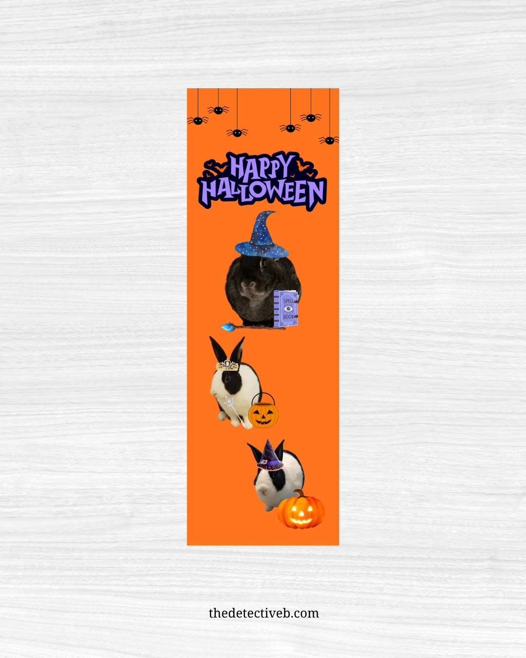 Detective B Halloween Bookmark