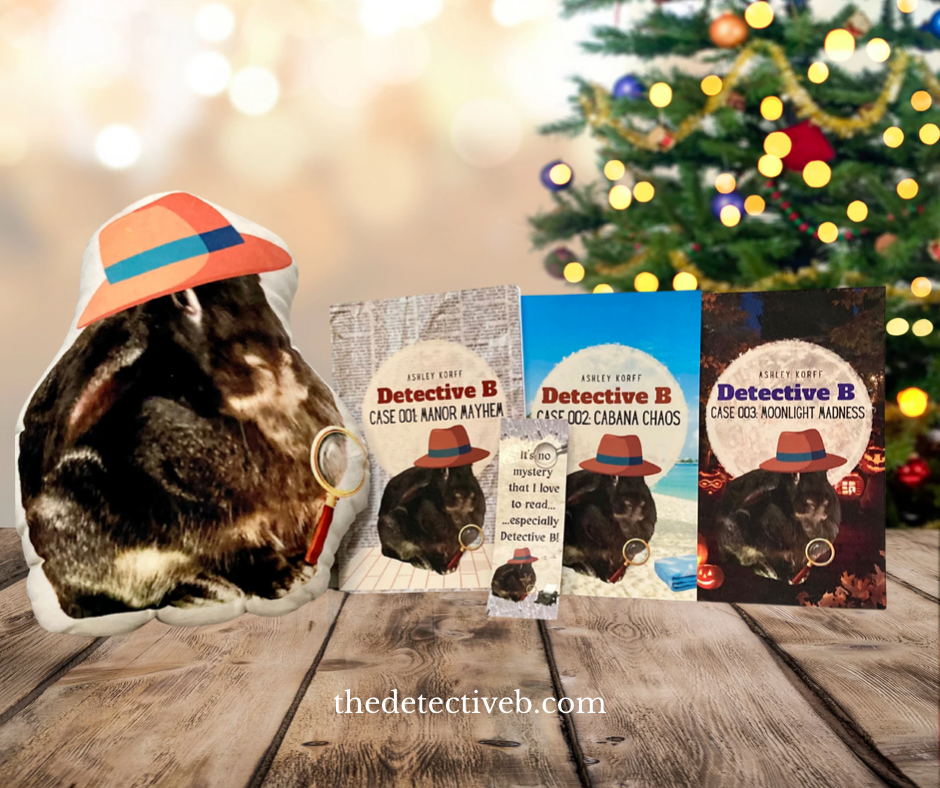 Deluxe Holiday Gift Set: Case 001, 002, & 003 Autographed Paperback Books with Detective B Bookmark & Plushie Bundle