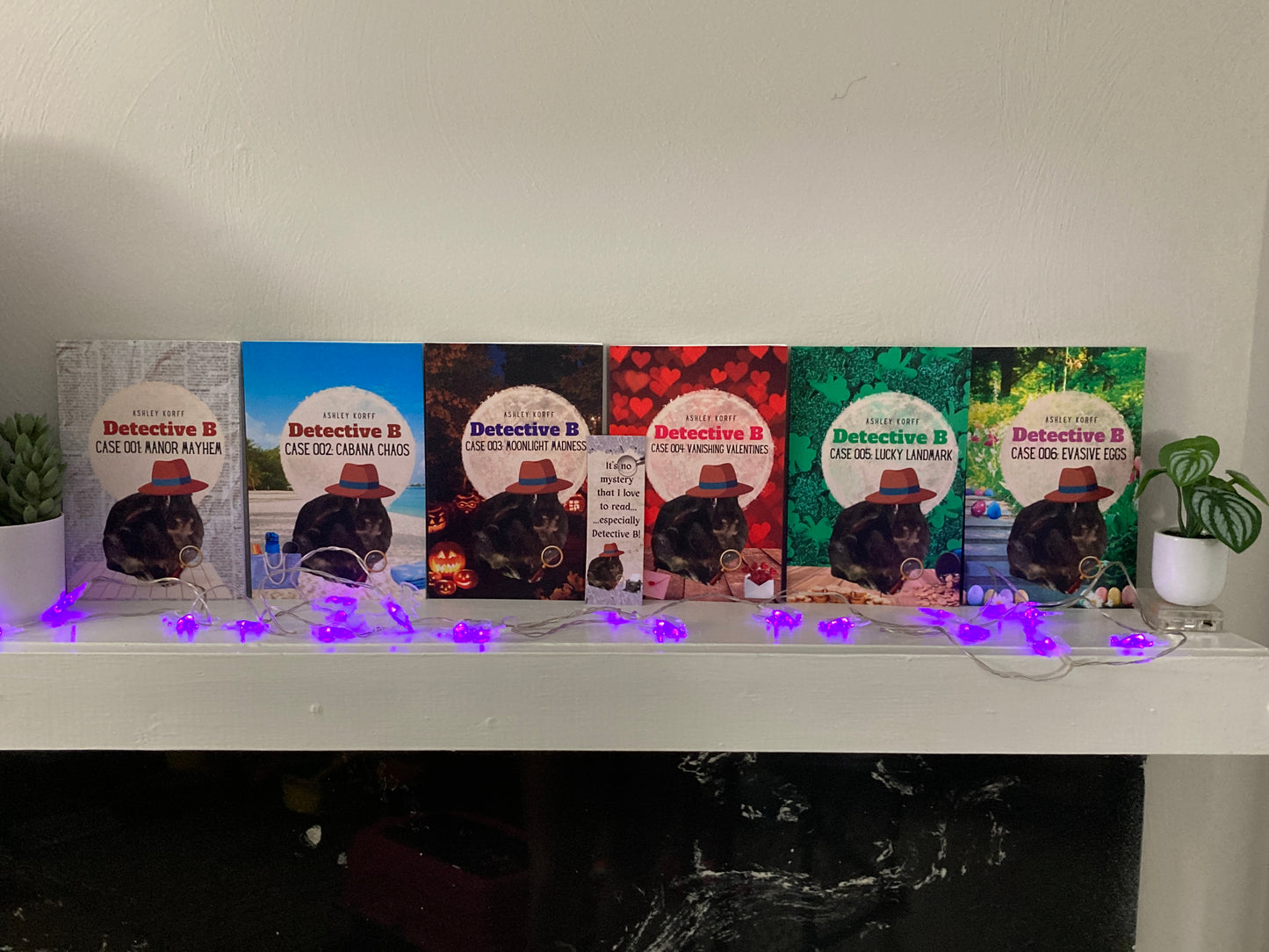 Detective B Autographed Paperback Summer Book Bundle: All 7 Books & 2 Bookmarks