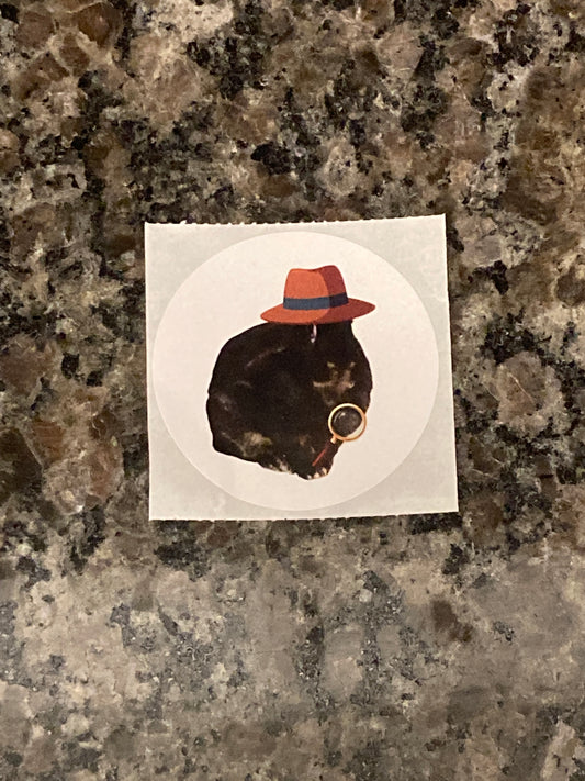 Detective B OG Round Sticker 2x2"